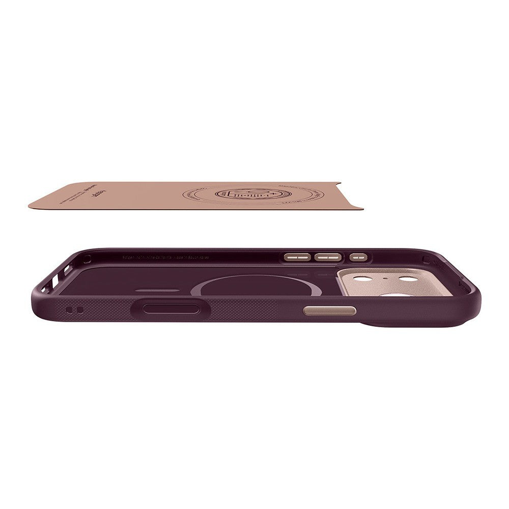 Spigen iPhone 17 Pro/iPhone 18 Pro Deksel Nano Pop MagFit Burgundy Bean