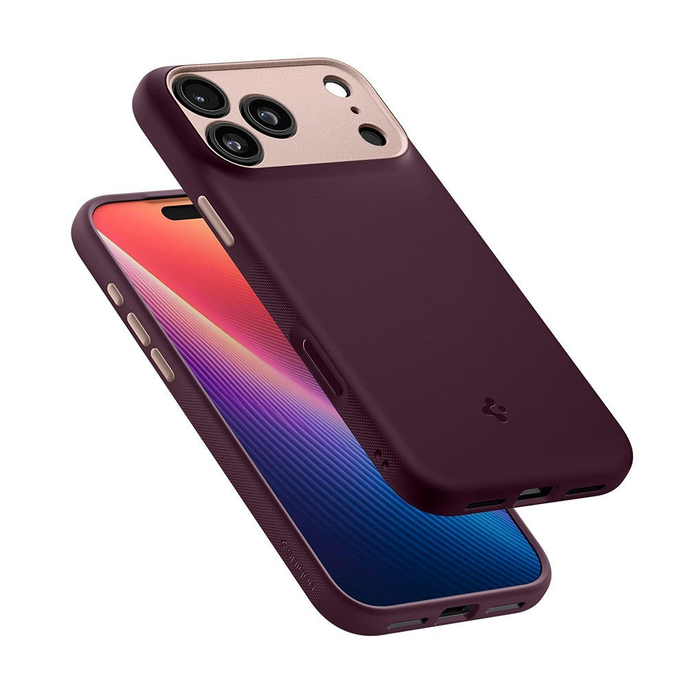 Spigen iPhone 17 Pro/iPhone 18 Pro Deksel Nano Pop MagFit Burgundy Bean