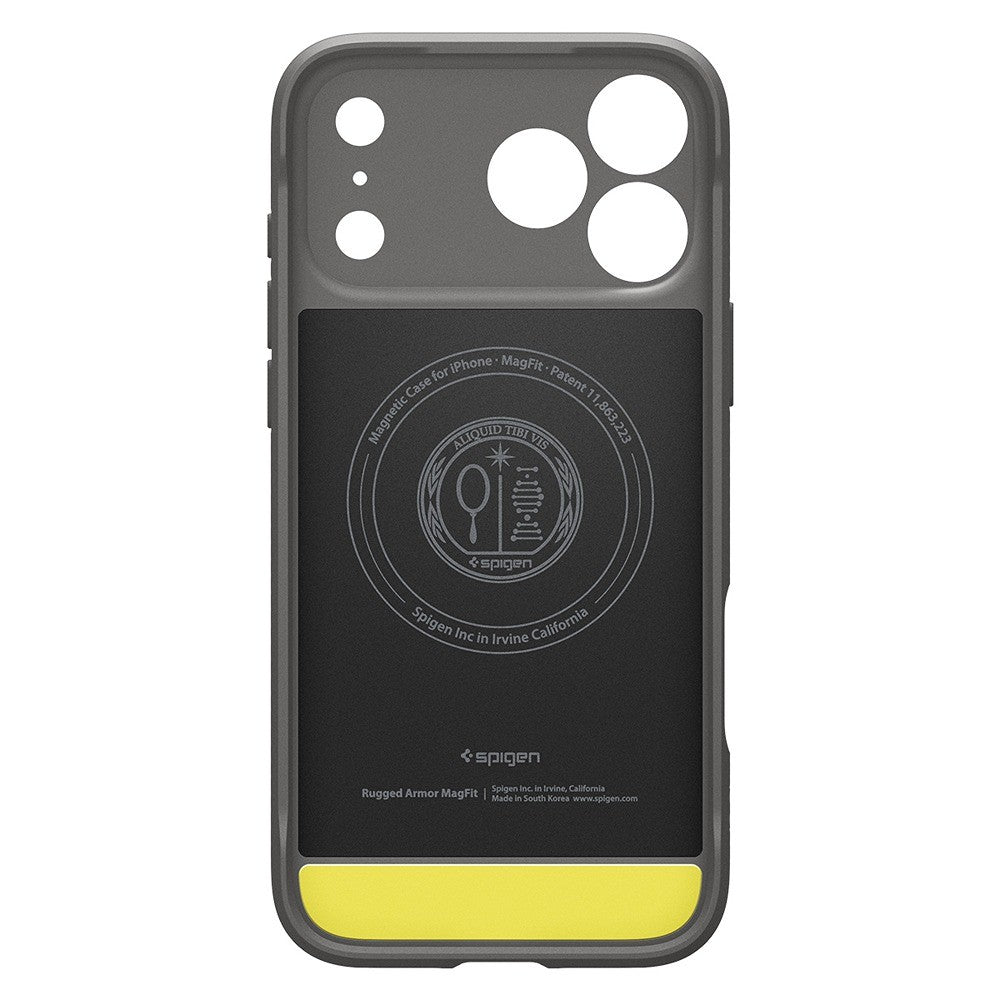 Spigen iPhone 17 Pro/iPhone 18 Pro Deksel Rugged Armor MagFit Grå