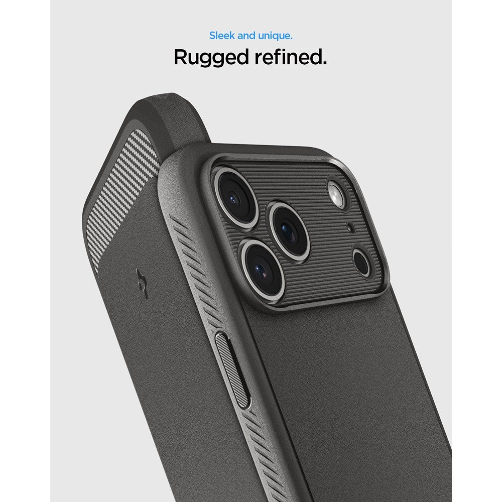 Spigen iPhone 17 Pro/iPhone 18 Pro Deksel Rugged Armor MagFit Grå