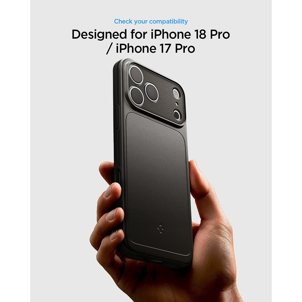 Spigen iPhone 17 Pro/iPhone 18 Pro Deksel Thin Fit MagFit Gunmetal