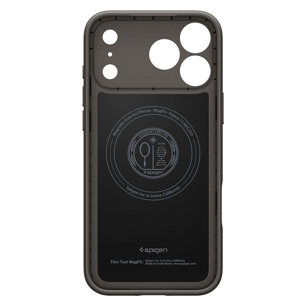 Spigen iPhone 17 Pro/iPhone 18 Pro Deksel Thin Fit MagFit Gunmetal