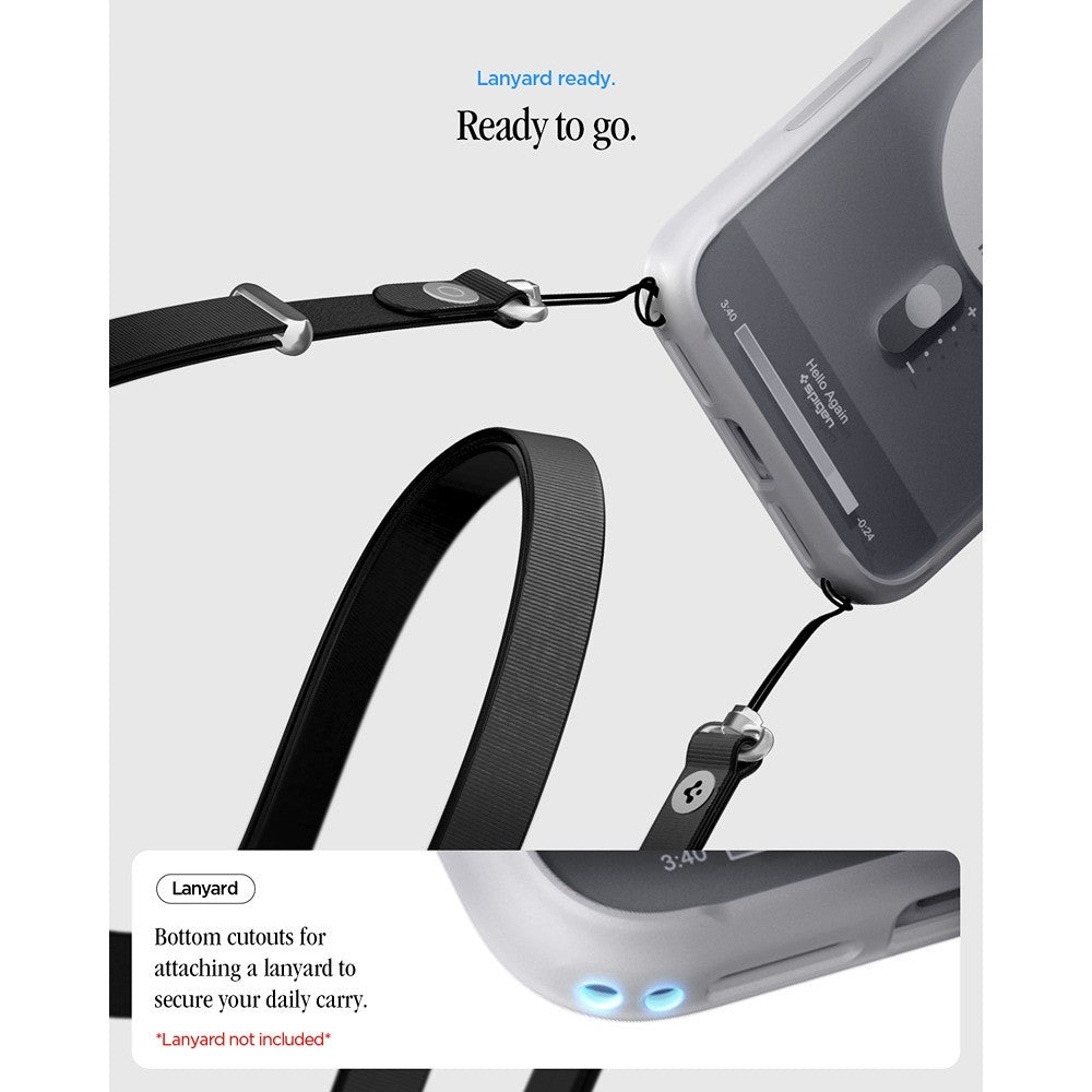 Spigen iPhone 17 Pro/iPhone 18 Pro Deksel Ultra Hybrid MagFit Classic Sølv