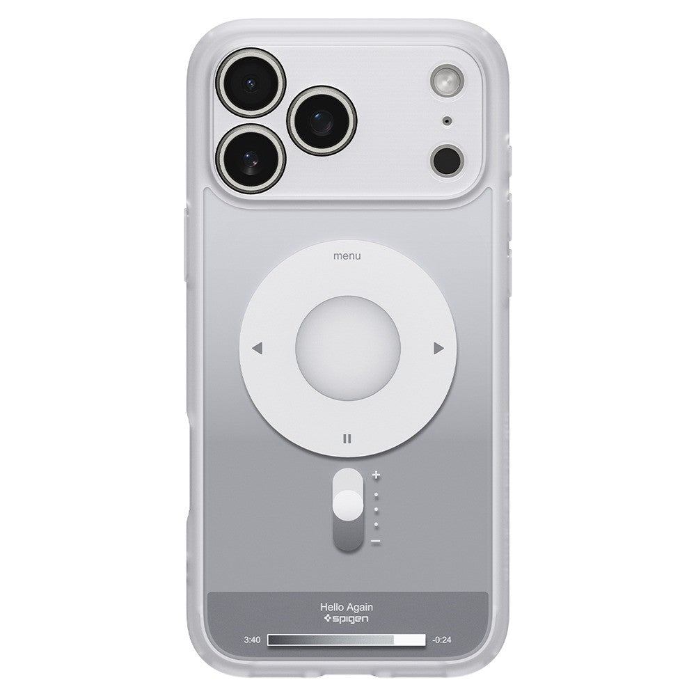 Spigen iPhone 17 Pro/iPhone 18 Pro Deksel Ultra Hybrid MagFit Classic Sølv
