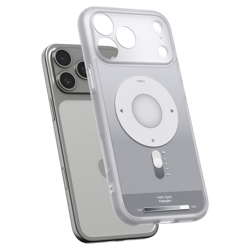 Spigen iPhone 17 Pro/iPhone 18 Pro Deksel Ultra Hybrid MagFit Classic Sølv