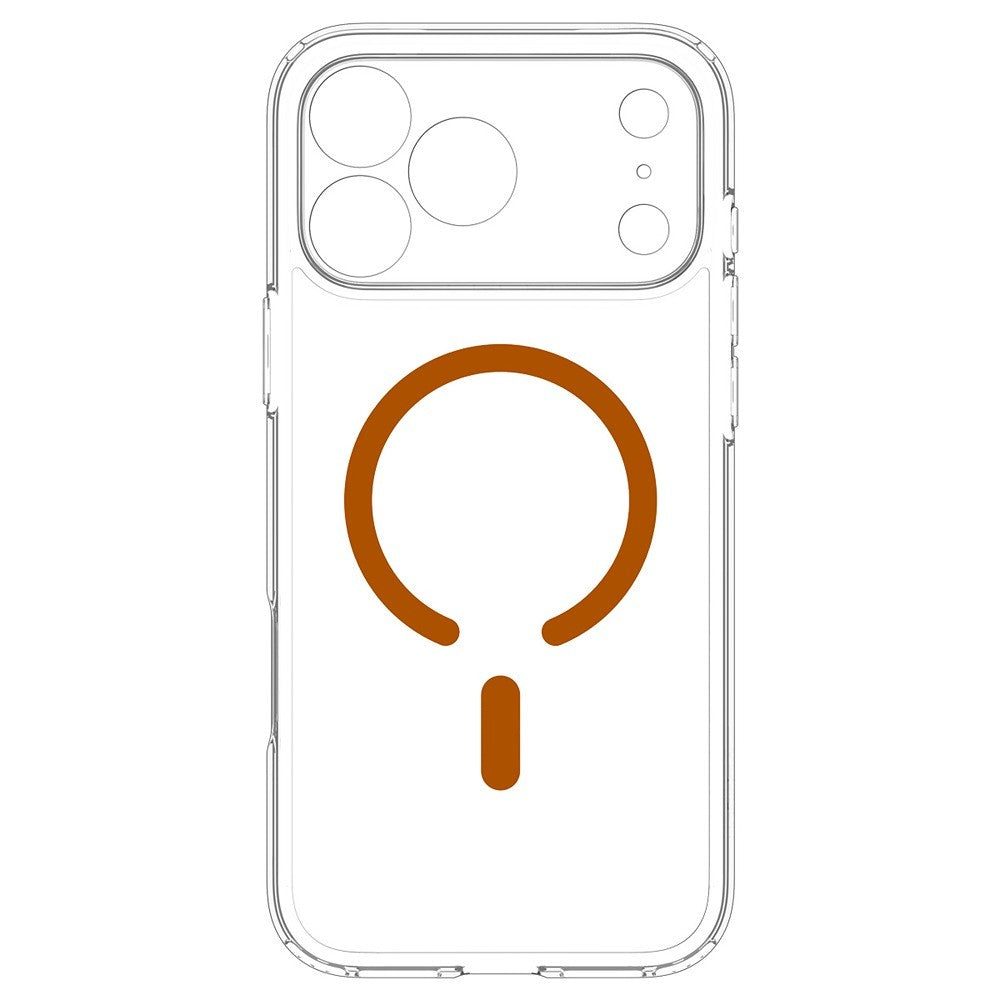 Spigen iPhone 17 Pro/iPhone 18 Pro Deksel Ultra Hybrid MagFit Clear Oransje
