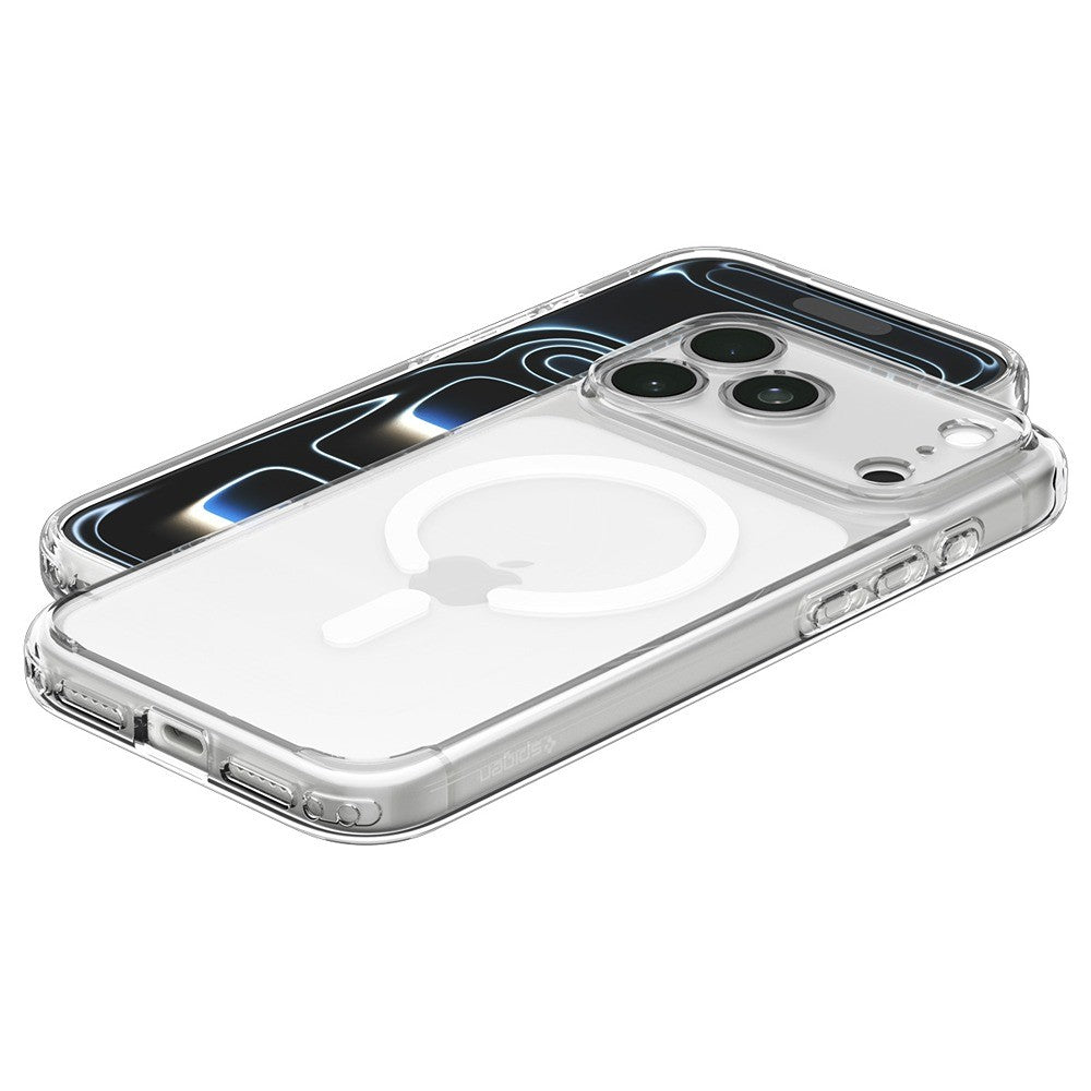 Spigen iPhone 17 Pro/iPhone 18 Pro Deksel Ultra Hybrid MagFit Clear White