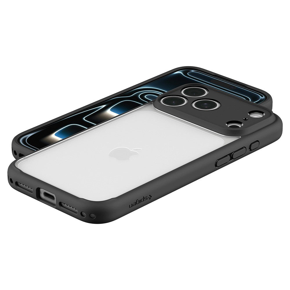 Spigen iPhone 17 Pro/iPhone 18 Pro Deksel Ultra Hybrid Matte Black