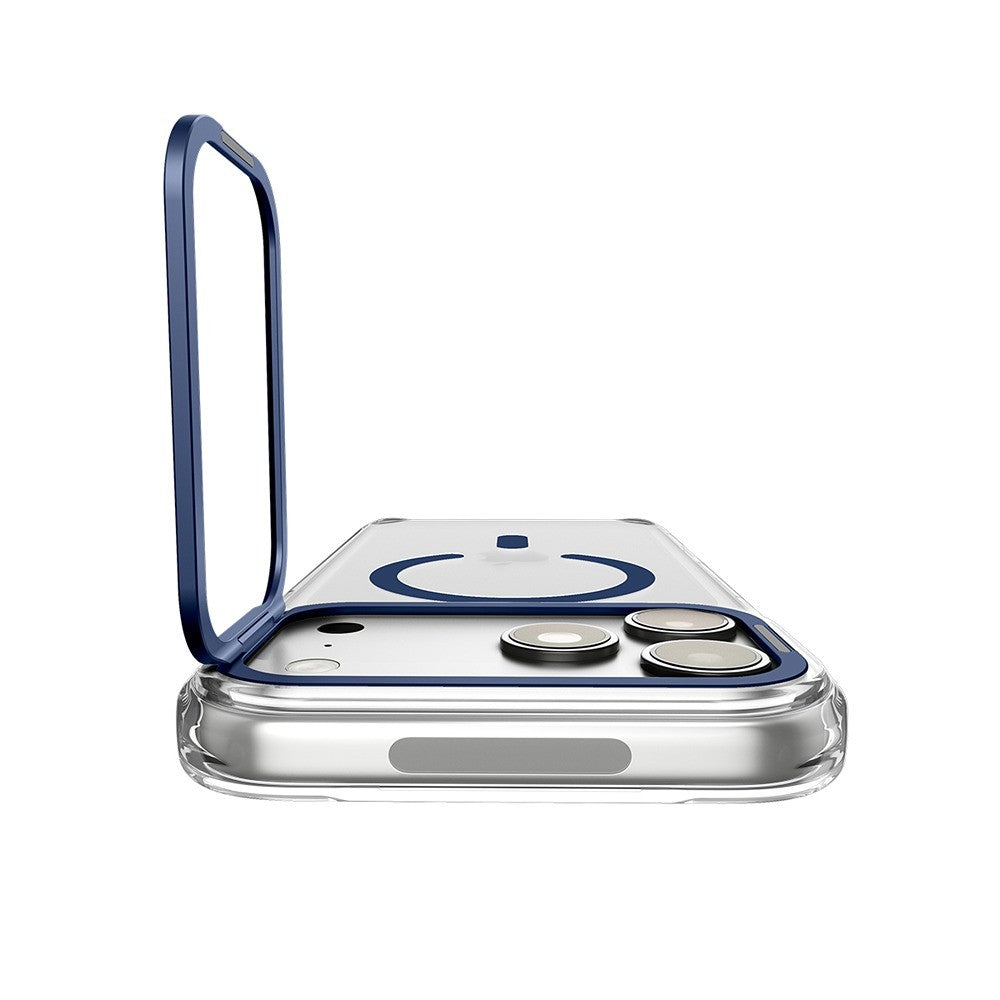 Spigen iPhone 17 Pro/iPhone 18 Pro Deksel Ultra Hybrid Optik S MagFit Clear Deep Blue