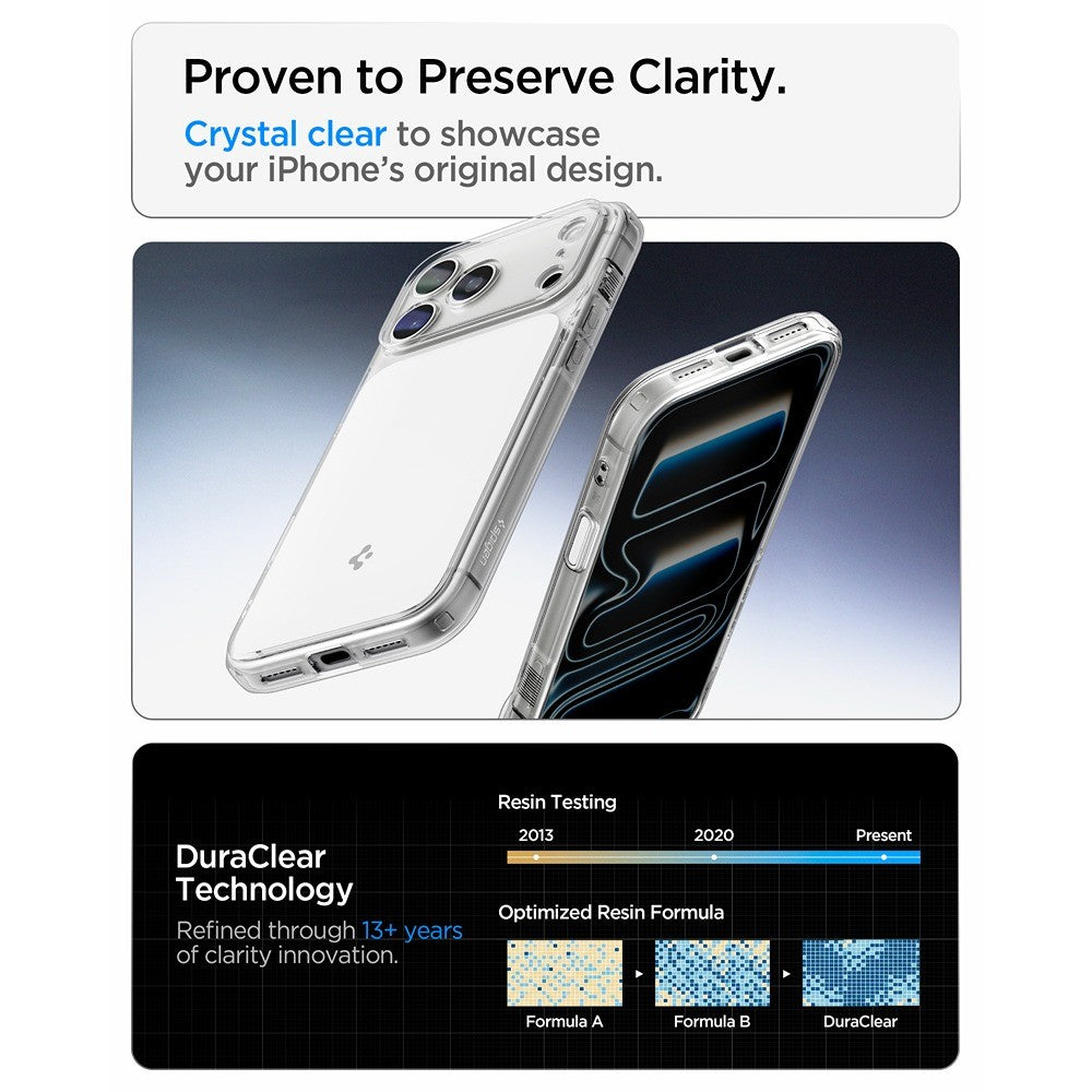 Spigen iPhone 17 Pro/iPhone 18 Pro Deksel Ultra Hybrid T MagFit Glossy White