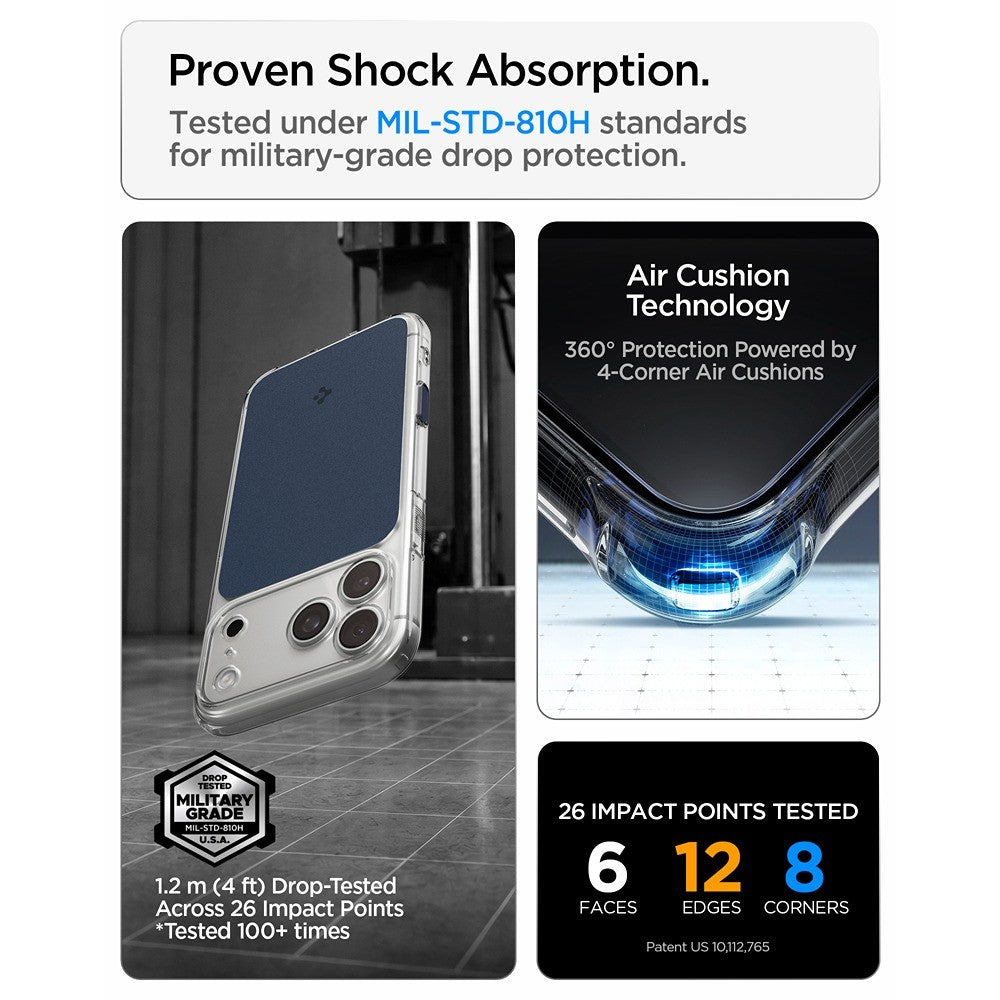 Spigen iPhone 17 Pro/iPhone 18 Pro Deksel Ultra Hybrid T MagFit Matte Blue