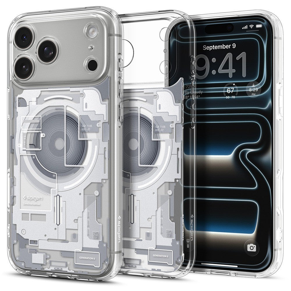 Spigen iPhone 17 Pro/iPhone 18 Pro Deksel Ultra Hybrid Zero One MagFit Hvit