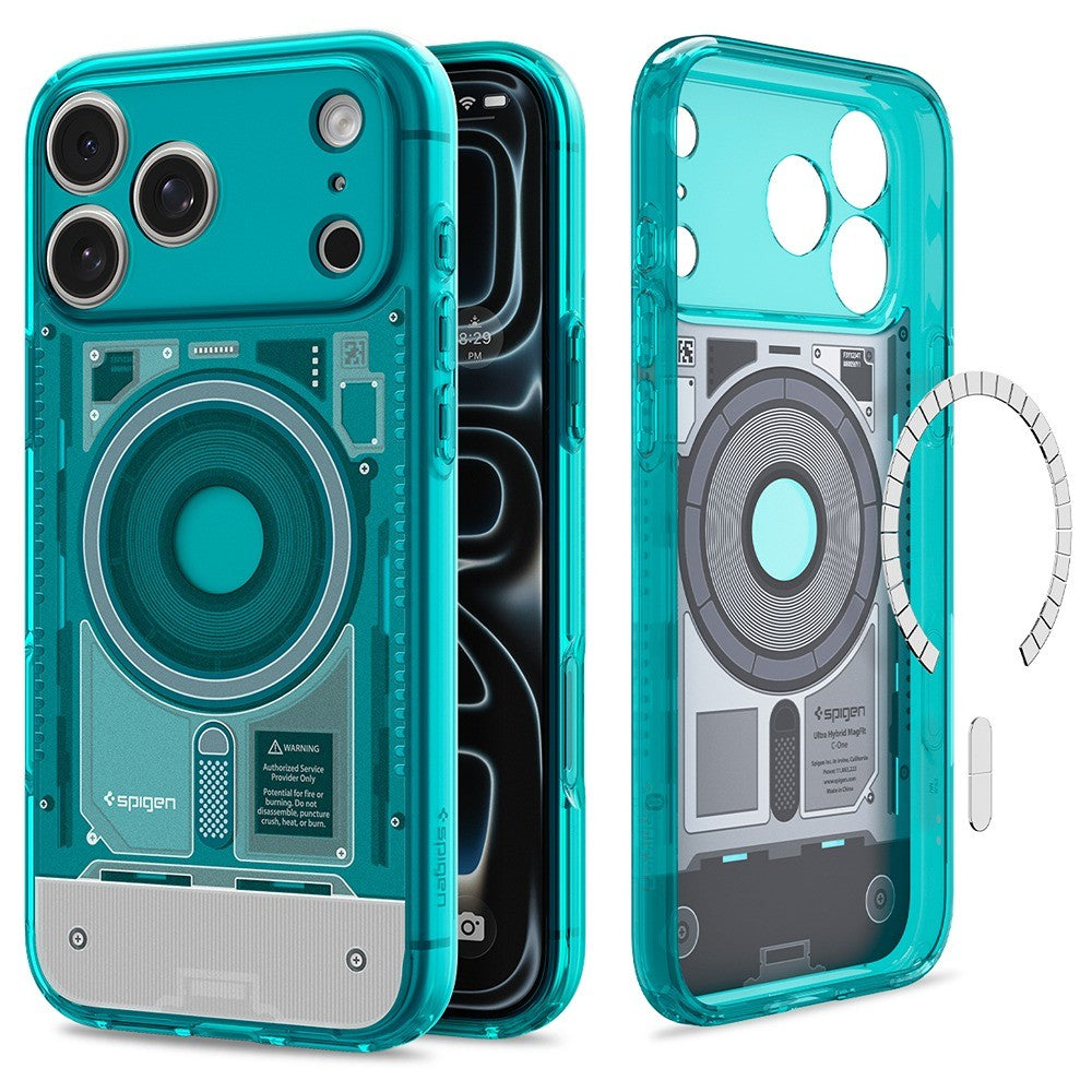 Spigen iPhone 17 Pro Max/iPhone 18 Pro Max Deksel Classic C1 MagFit Bondi-blå