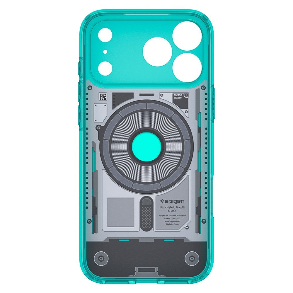 Spigen iPhone 17 Pro Max/iPhone 18 Pro Max Deksel Classic C1 MagFit Bondi-blå