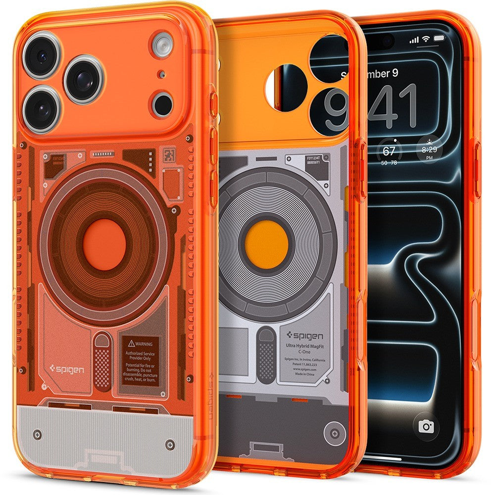 Spigen iPhone 17 Pro Max/iPhone 18 Pro Max Deksel Classic C1 MagFit mandarin