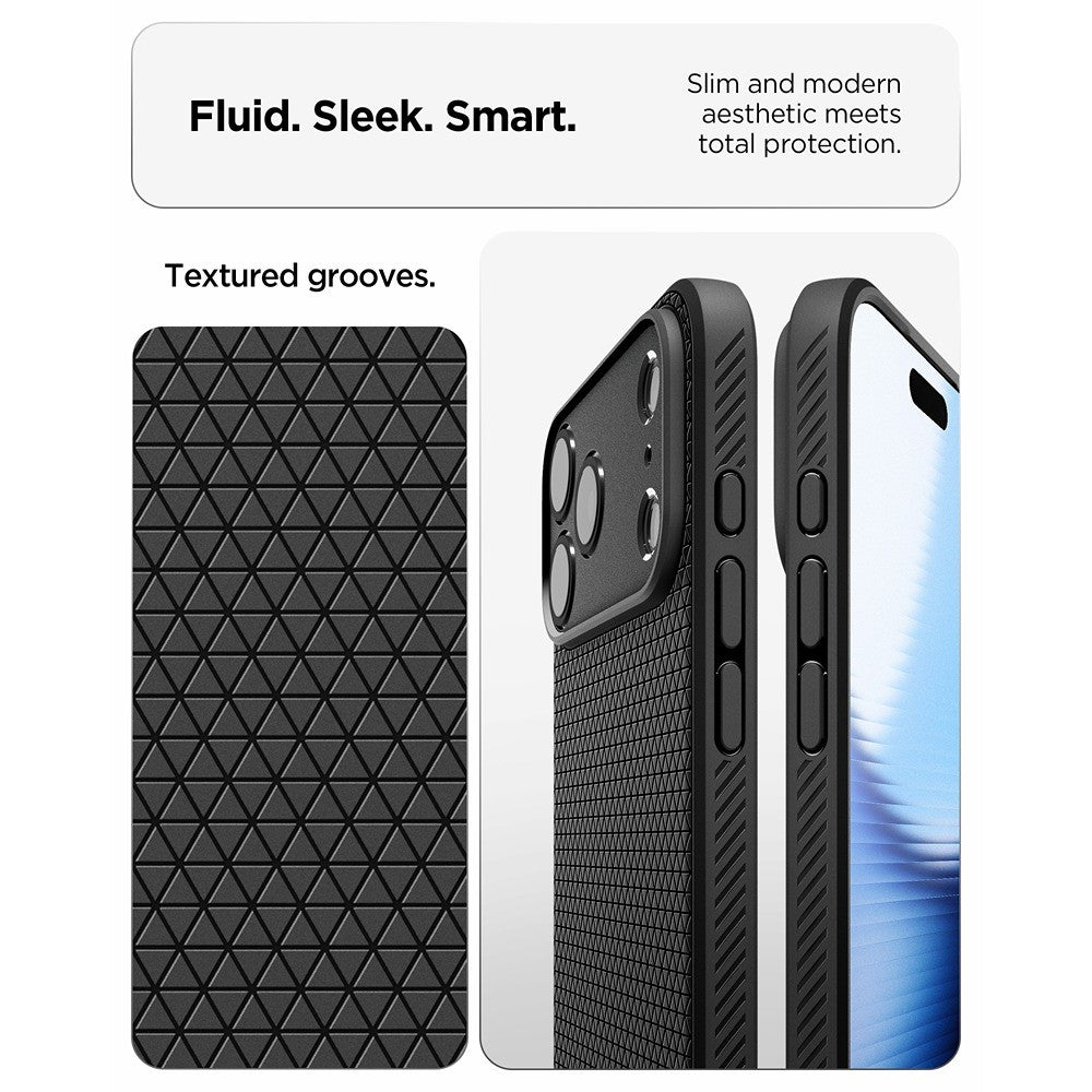 Spigen iPhone 17 Pro Max/iPhone 18 Pro Max Deksel Liquid Air Matte Black