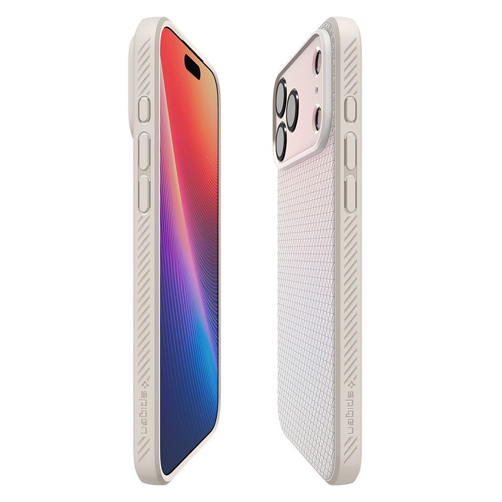 Spigen iPhone 17 Pro Max/iPhone 18 Pro Max Deksel Liquid Air Natural Titan