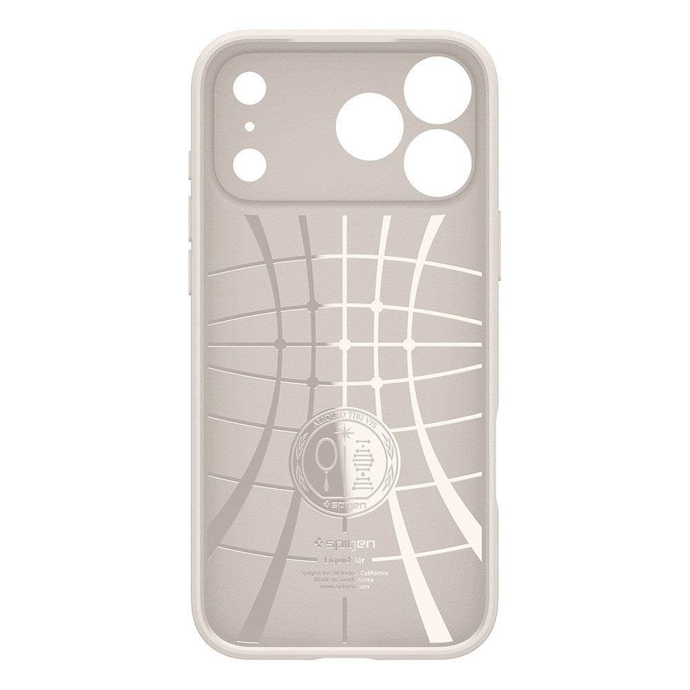Spigen iPhone 17 Pro Max/iPhone 18 Pro Max Deksel Liquid Air Natural Titan