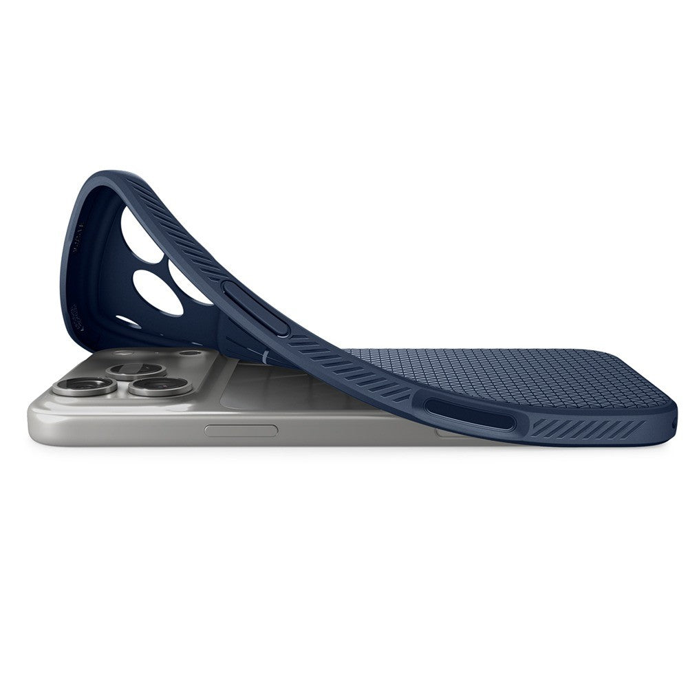 Spigen iPhone 17 Pro Max/iPhone 18 Pro Max Deksel Liquid Air Navy Blue