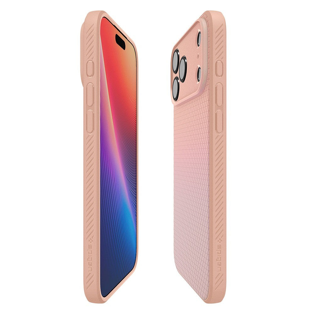 Spigen iPhone 17 Pro Max/iPhone 18 Pro Max Deksel Liquid Air Rose Titan