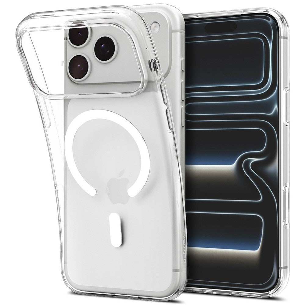 Spigen iPhone 17 Pro Max/iPhone 18 Pro Max Deksel Liquid Crystal MagFit Clear White