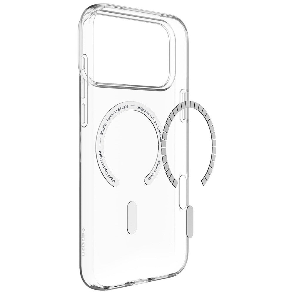 Spigen iPhone 17 Pro Max/iPhone 18 Pro Max Deksel Liquid Crystal MagFit Clear White