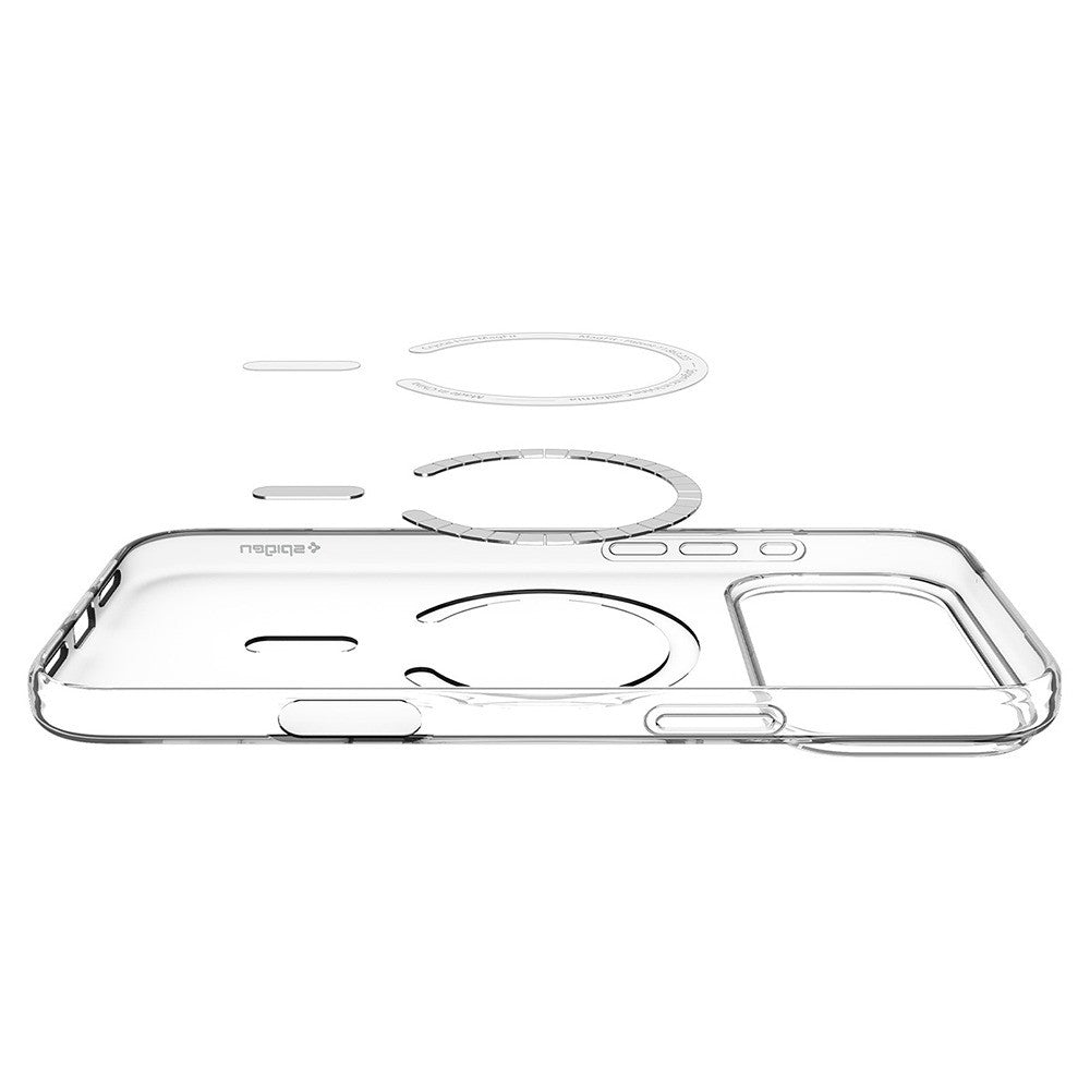 Spigen iPhone 17 Pro Max/iPhone 18 Pro Max Deksel Liquid Crystal MagFit Clear White