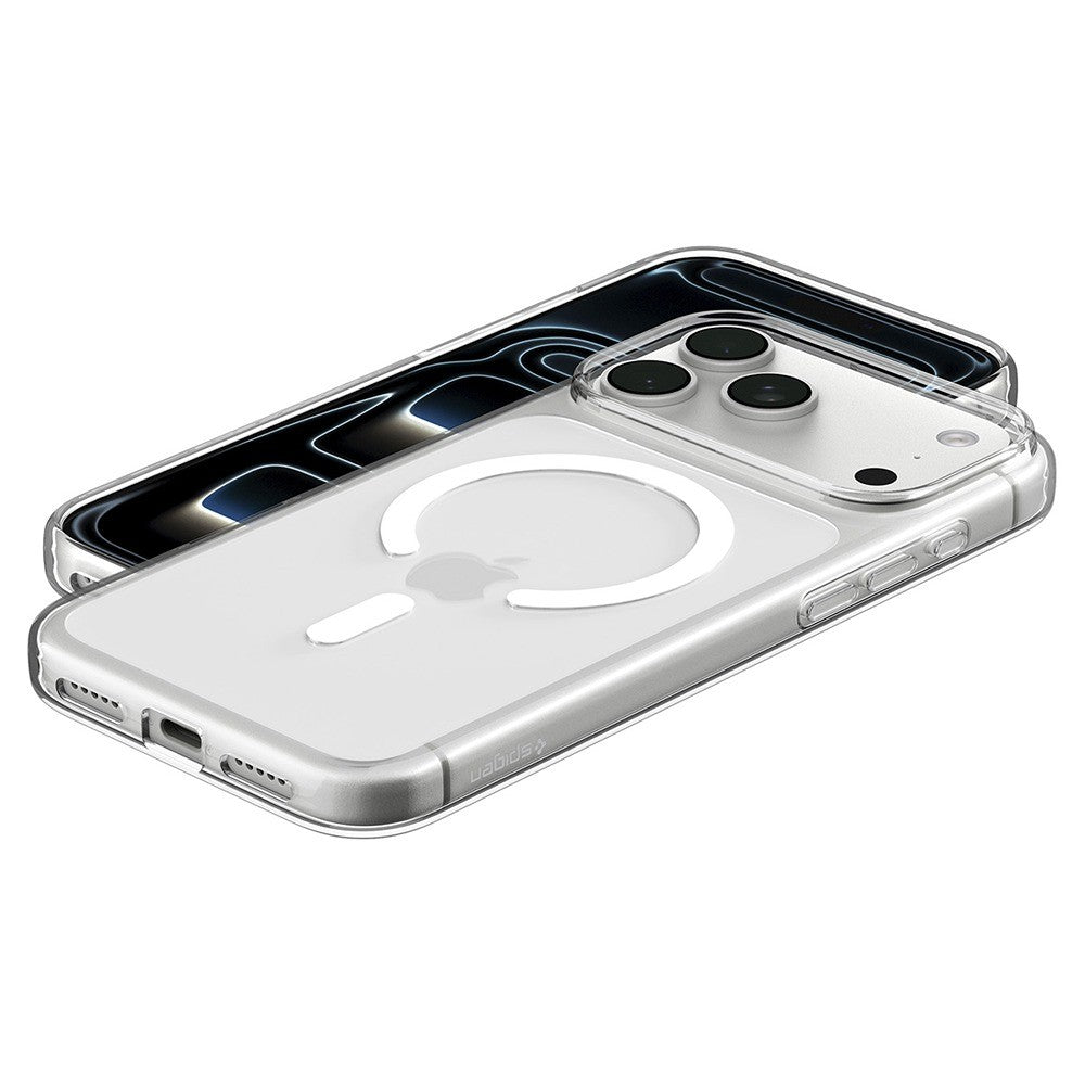 Spigen iPhone 17 Pro Max/iPhone 18 Pro Max Deksel Liquid Crystal MagFit Clear White