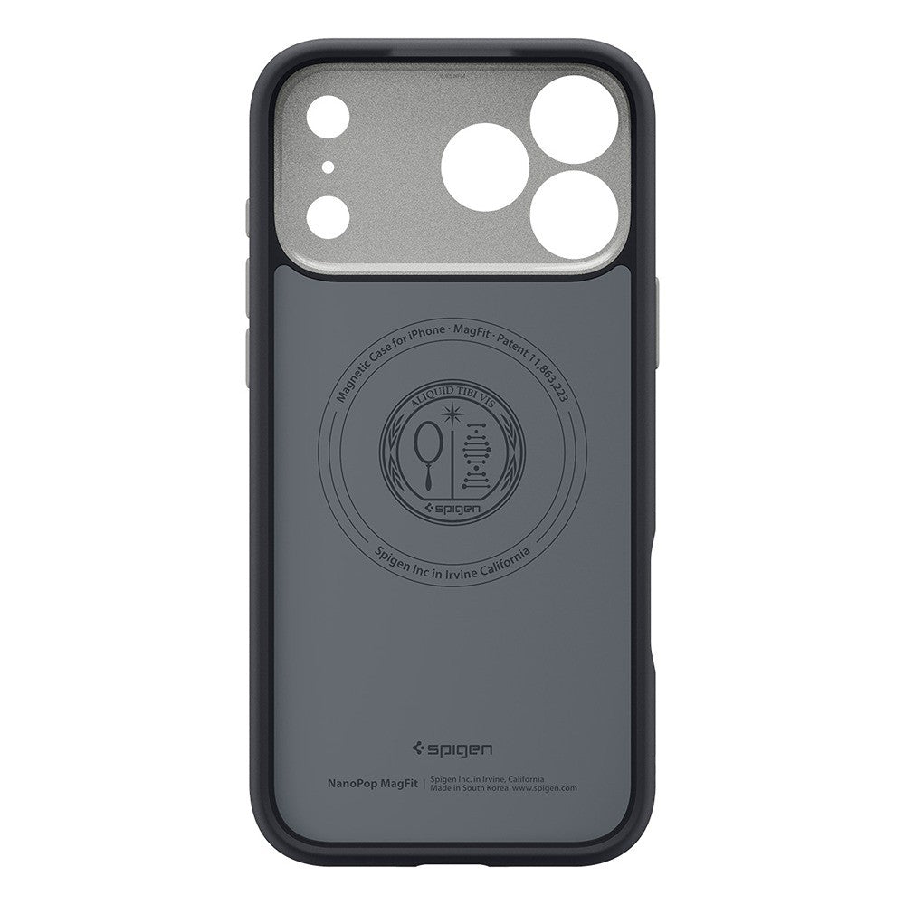 Spigen iPhone 17 Pro Max/iPhone 18 Pro Max Deksel Nano Pop MagFit Black Sesame