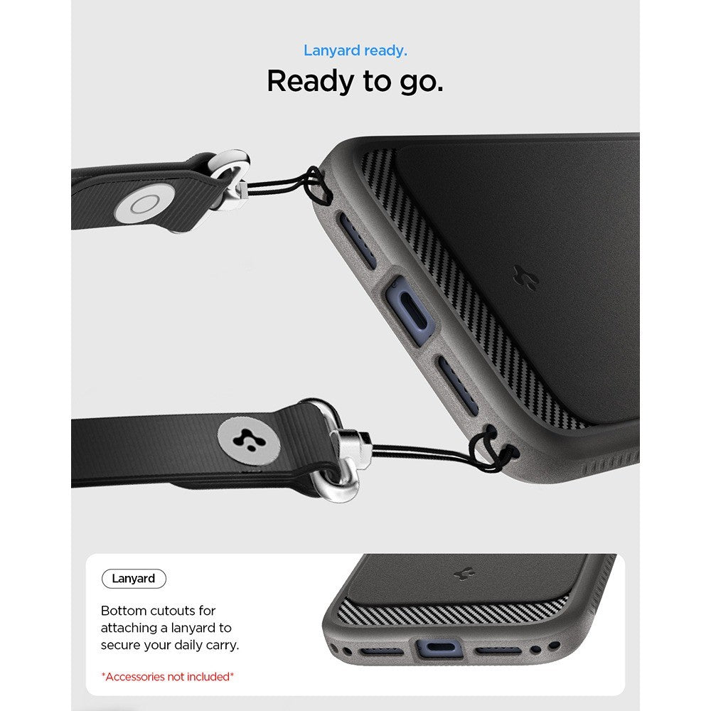 Spigen iPhone 17 Pro Max/iPhone 18 Pro Max Deksel Rugged Armor MagFit Grå
