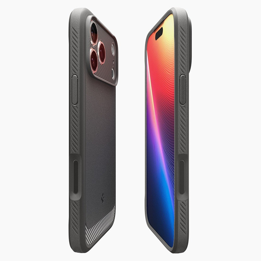 Spigen iPhone 17 Pro Max/iPhone 18 Pro Max Deksel Rugged Armor MagFit Grå