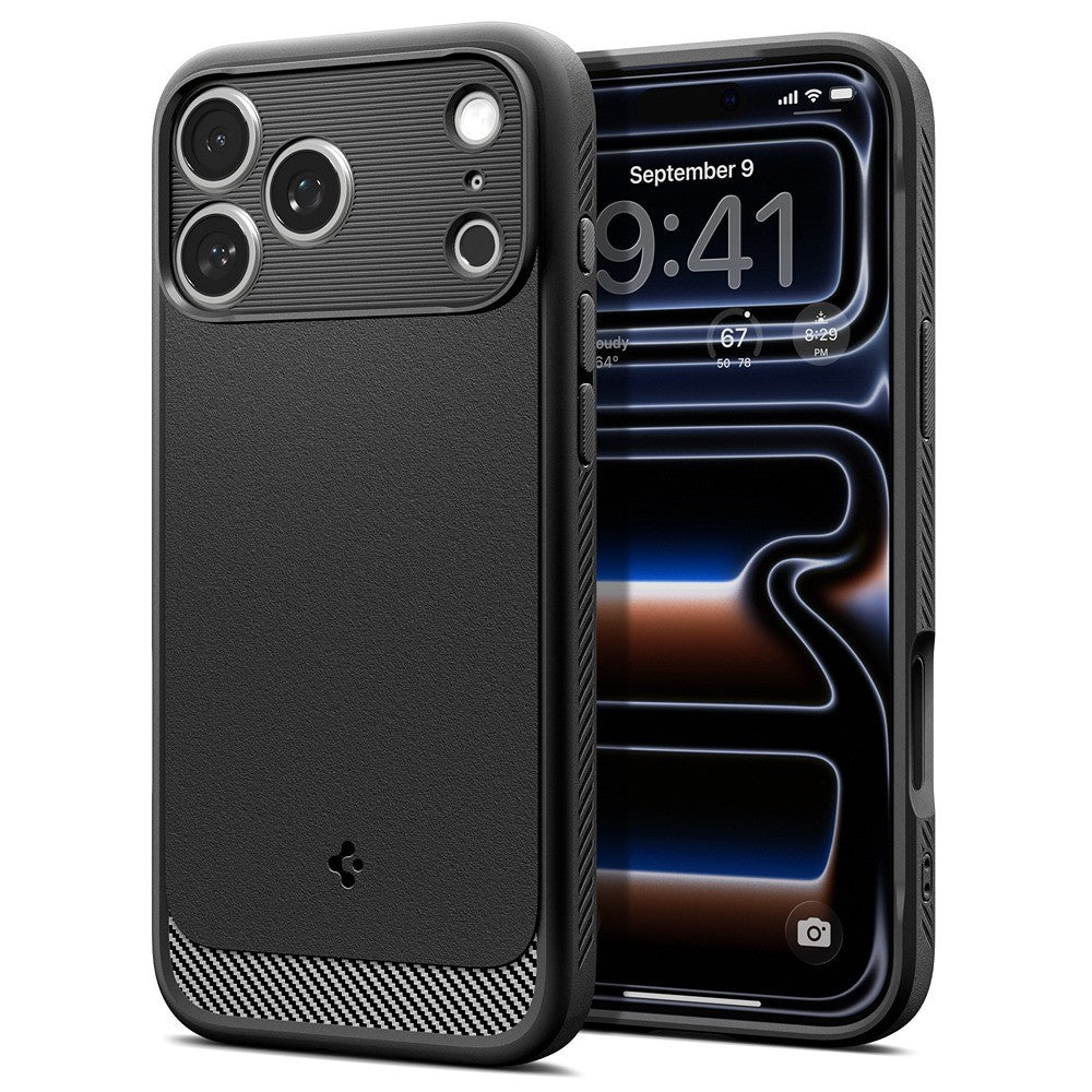 Spigen iPhone 17 Pro Max/iPhone 18 Pro Max Deksel Rugged Armor MagFit Matte Black