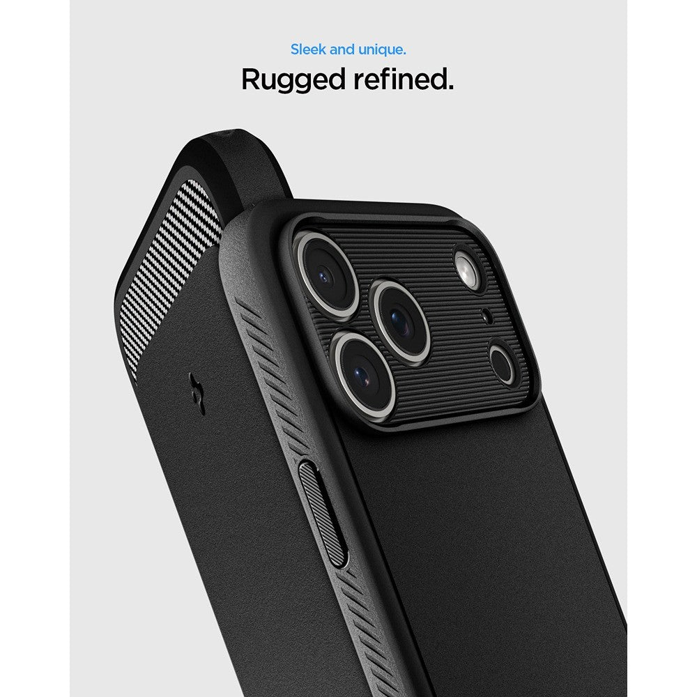 Spigen iPhone 17 Pro Max/iPhone 18 Pro Max Deksel Rugged Armor MagFit Matte Black