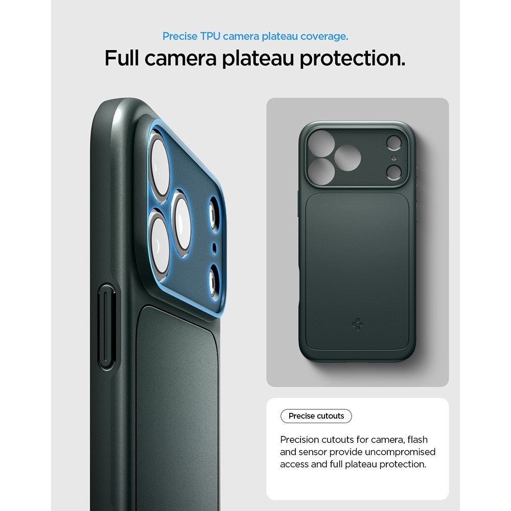 Spigen iPhone 17 Pro Max/iPhone 18 Pro Max Deksel Thin Fit MagFit Abyss Green