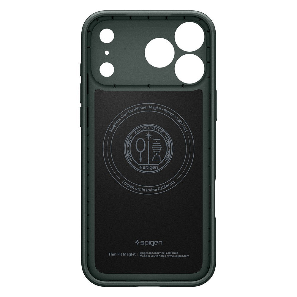 Spigen iPhone 17 Pro Max/iPhone 18 Pro Max Deksel Thin Fit MagFit Abyss Green