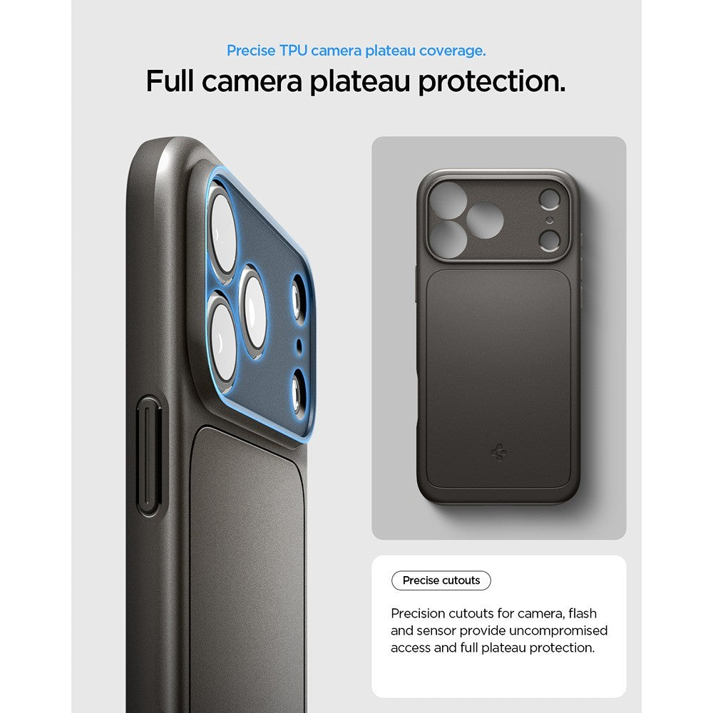 Spigen iPhone 17 Pro Max/iPhone 18 Pro Max Deksel Thin Fit MagFit Gunmetal