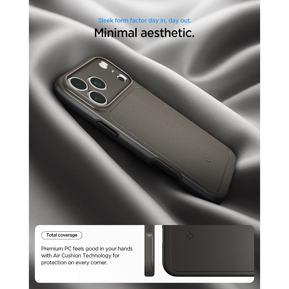 Spigen iPhone 17 Pro Max/iPhone 18 Pro Max Deksel Thin Fit MagFit Gunmetal