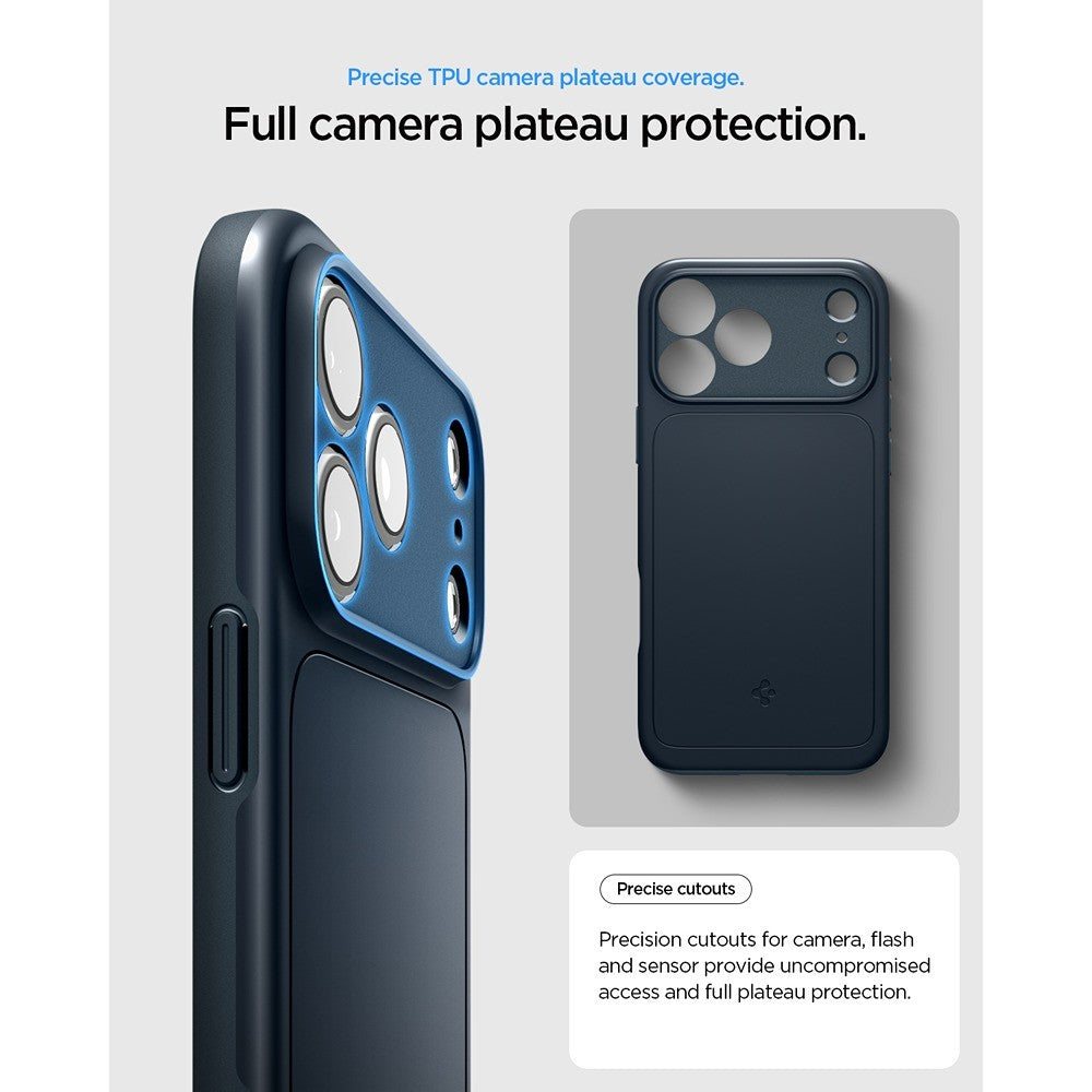 Spigen iPhone 17 Pro Max/iPhone 18 Pro Max Deksel Thin Fit MagFit Metal Slate