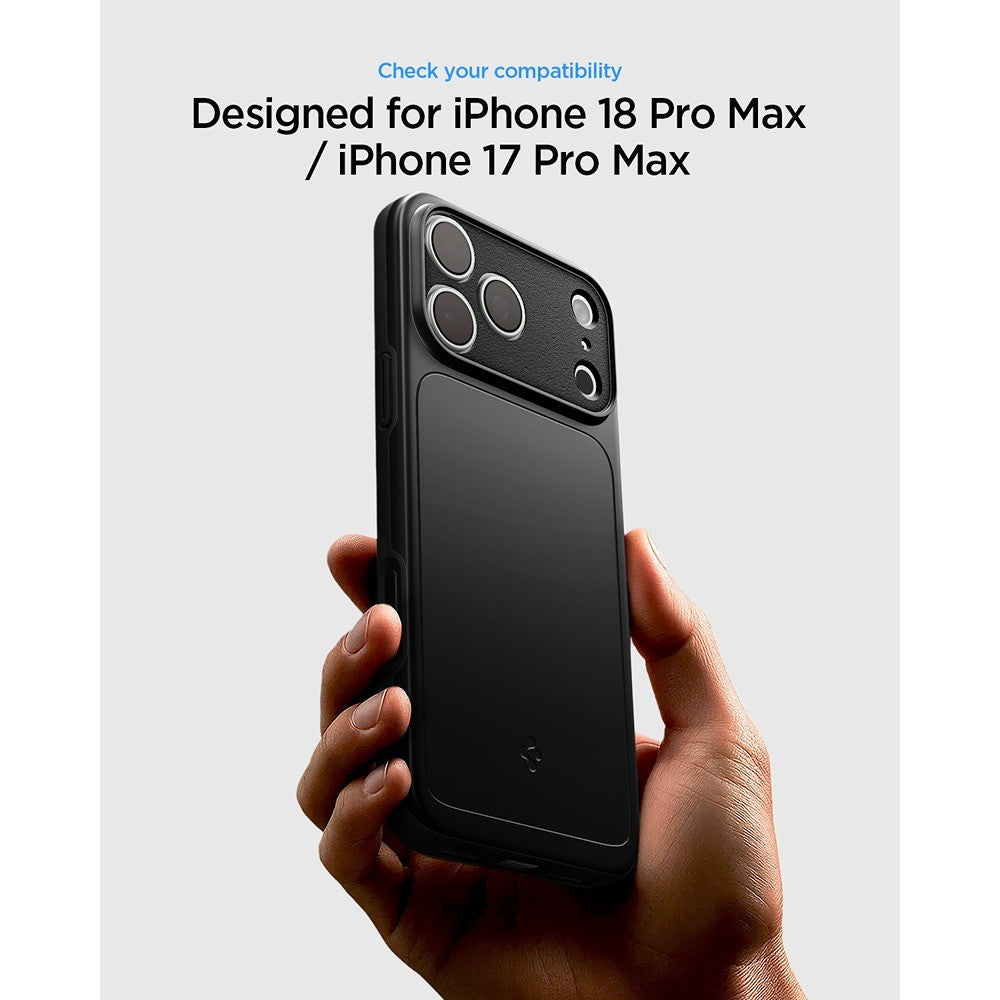 Spigen iPhone 17 Pro Max/iPhone 18 Pro Max Deksel Thin Fit MagFit Svart