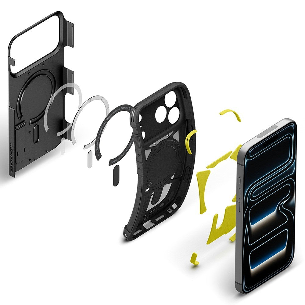 Spigen iPhone 17 Pro Max/iPhone 18 Pro Max Deksel Tough Armor T MagFit Svart