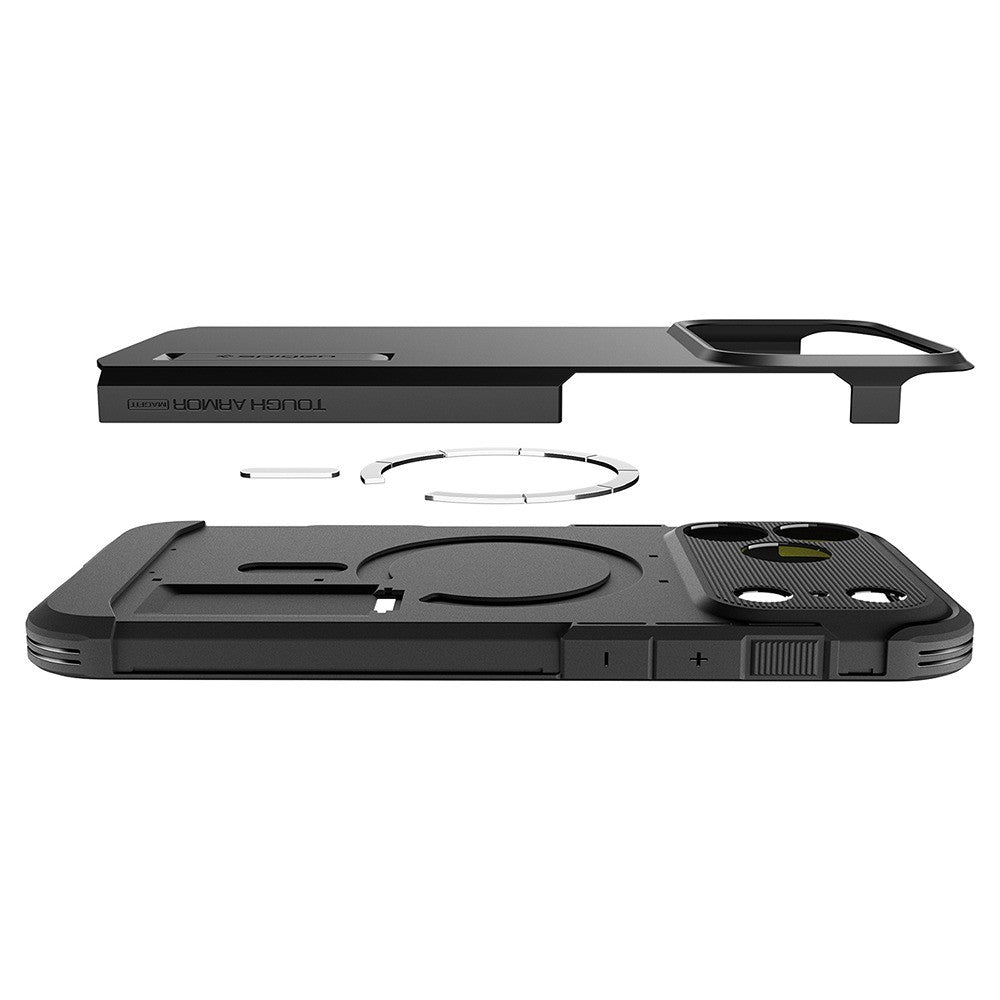 Spigen iPhone 17 Pro Max/iPhone 18 Pro Max Deksel Tough Armor T MagFit Svart