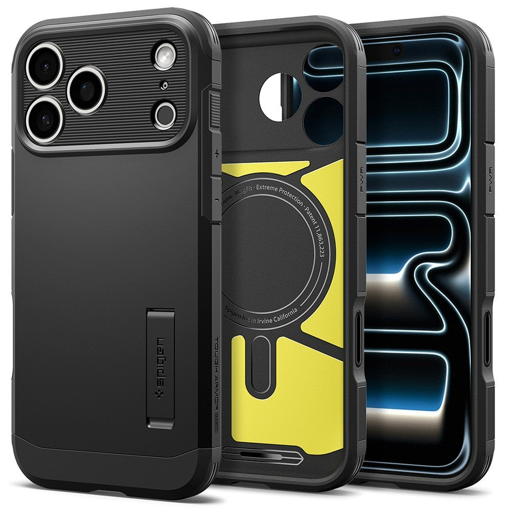 Spigen iPhone 17 Pro Max/iPhone 18 Pro Max Deksel Tough Armor T MagFit Svart