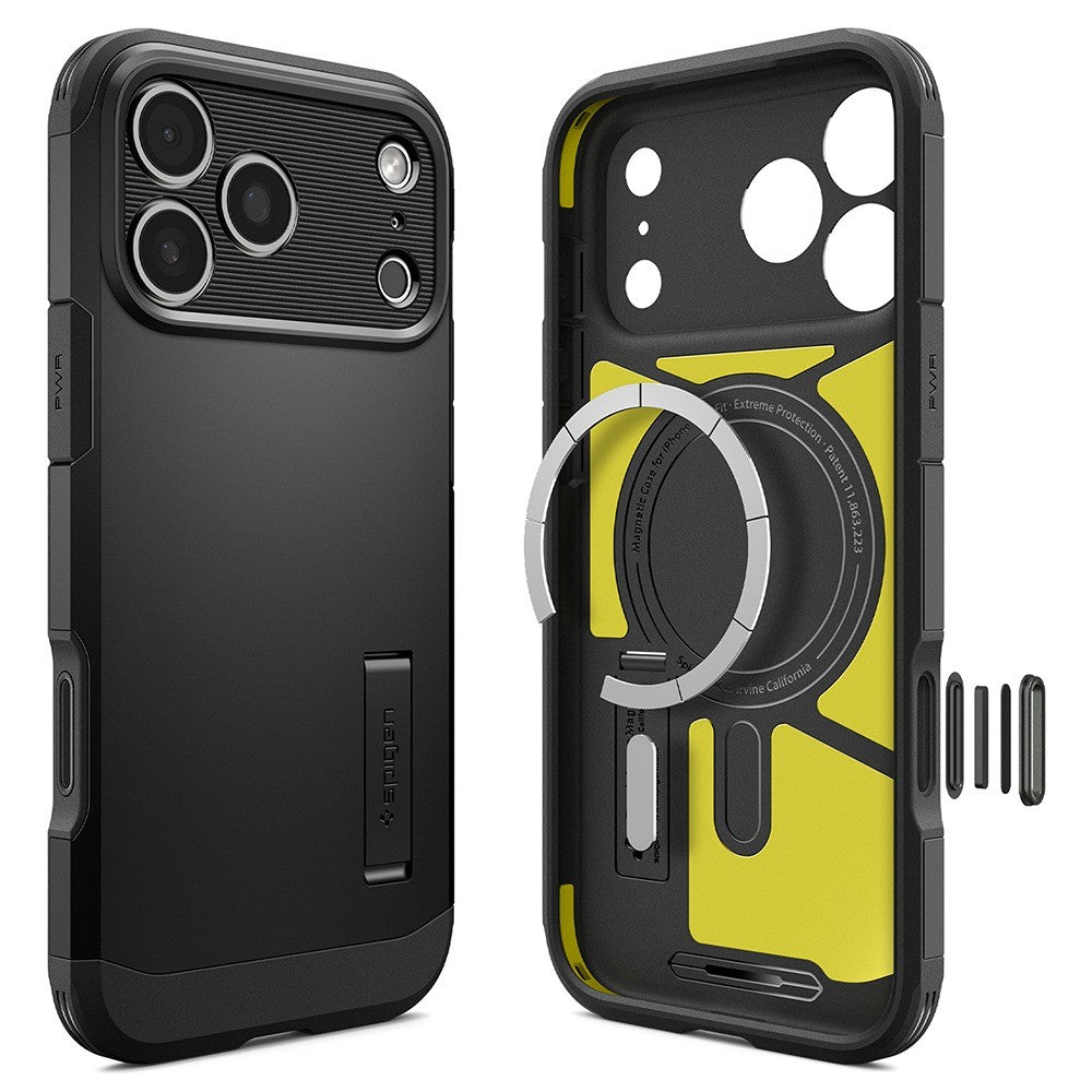 Spigen iPhone 17 Pro Max/iPhone 18 Pro Max Deksel Tough Armor T MagFit Svart