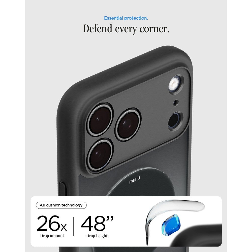 Spigen iPhone 17 Pro Max/iPhone 18 Pro Max Deksel Ultra Hybrid MagFit Classic Black