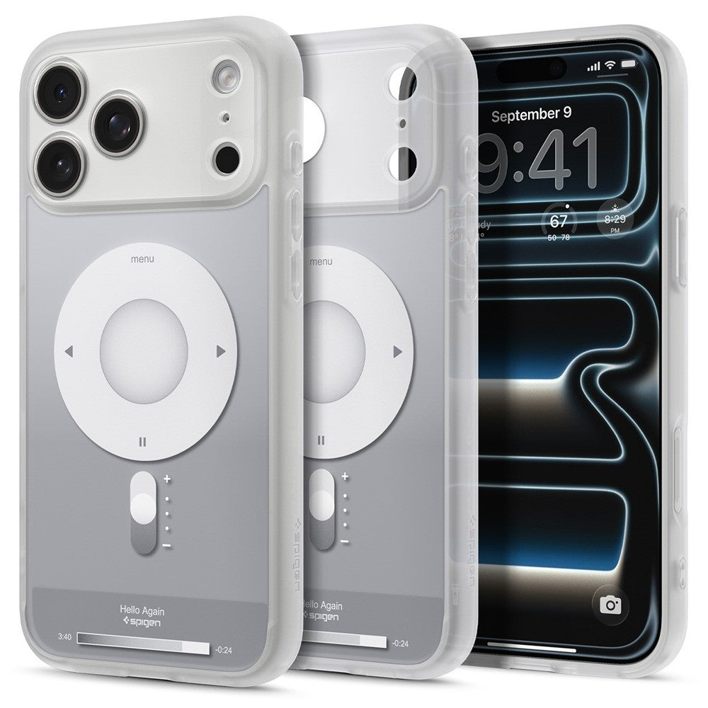 Spigen iPhone 17 Pro Max/iPhone 18 Pro Max Deksel Ultra Hybrid MagFit Classic Sølv