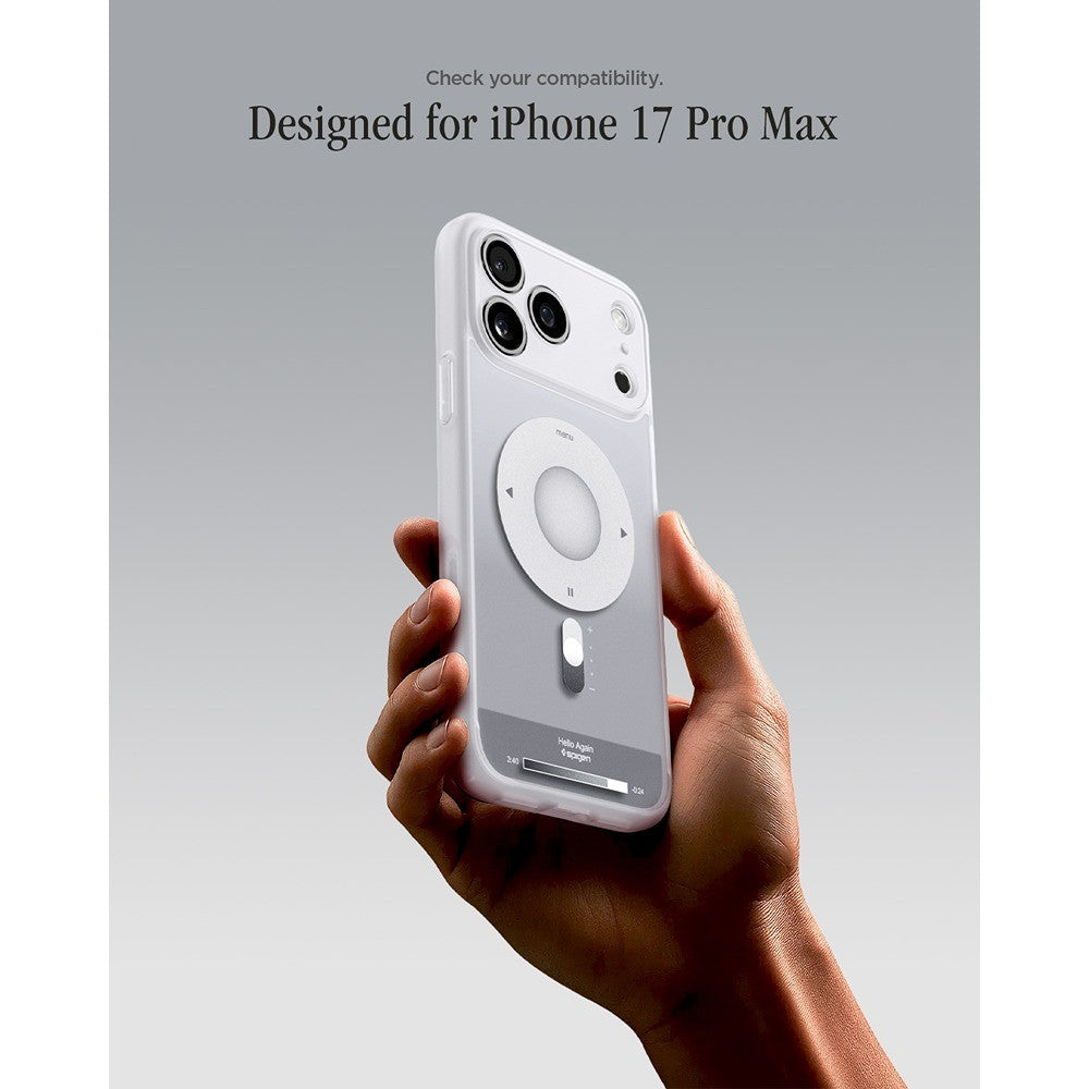 Spigen iPhone 17 Pro Max/iPhone 18 Pro Max Deksel Ultra Hybrid MagFit Classic Sølv