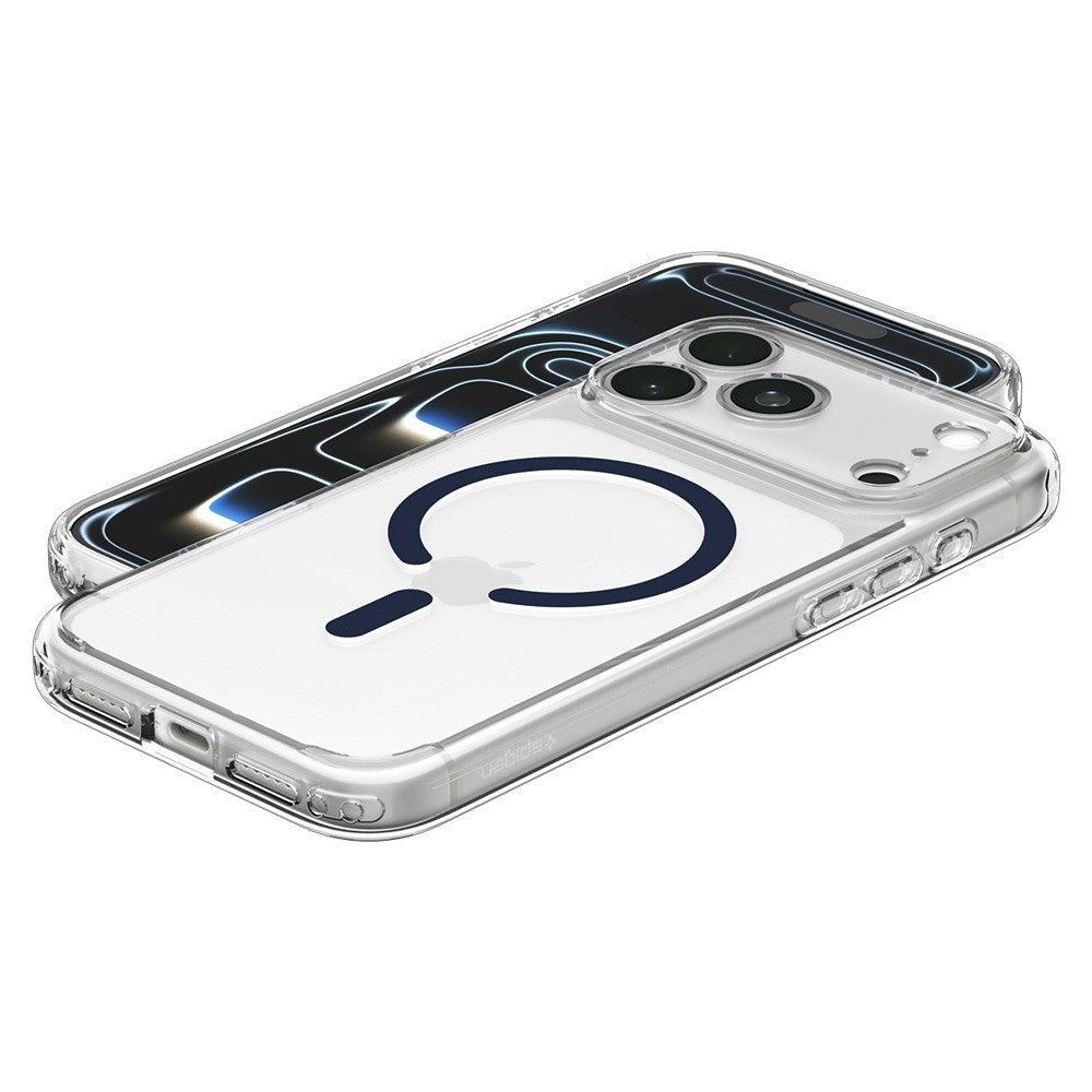Spigen iPhone 17 Pro Max/iPhone 18 Pro Max Deksel Ultra Hybrid MagFit Clear Deep Blue