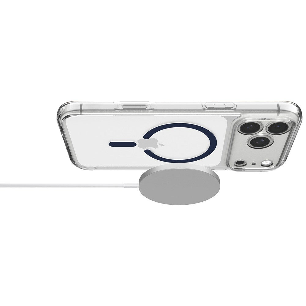 Spigen iPhone 17 Pro Max/iPhone 18 Pro Max Deksel Ultra Hybrid MagFit Clear Deep Blue