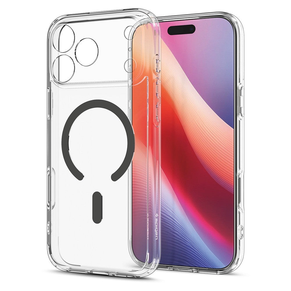Spigen iPhone 17 Pro Max/iPhone 18 Pro Max Deksel Ultra Hybrid MagFit Clear Graphite