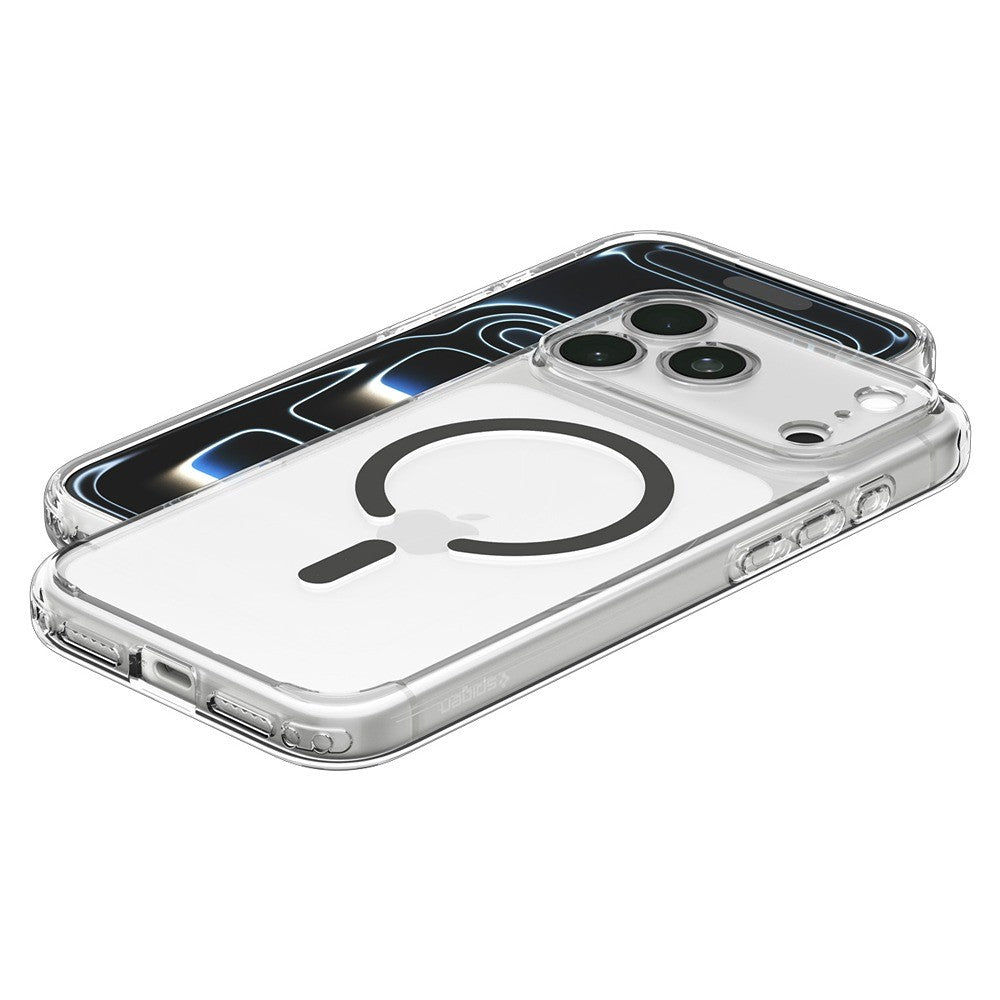 Spigen iPhone 17 Pro Max/iPhone 18 Pro Max Deksel Ultra Hybrid MagFit Clear Graphite